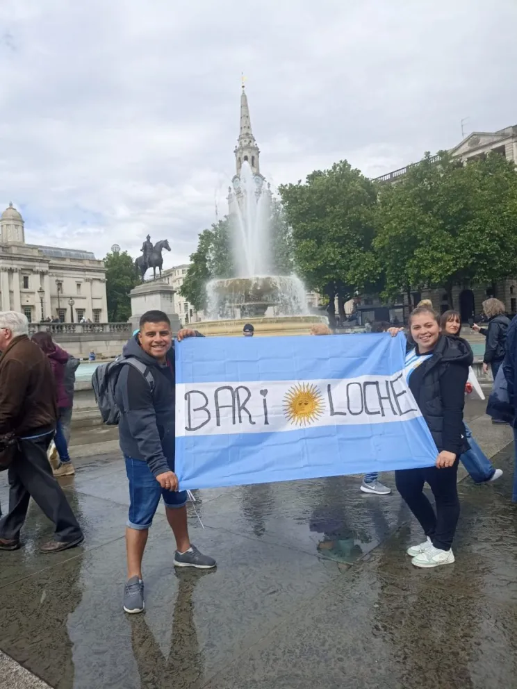 Aliento barilochense para la "Scaloneta" en Wembley