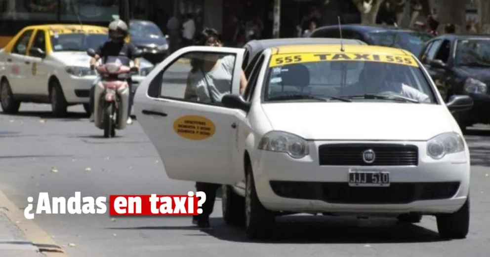 ¿Andas en taxi?