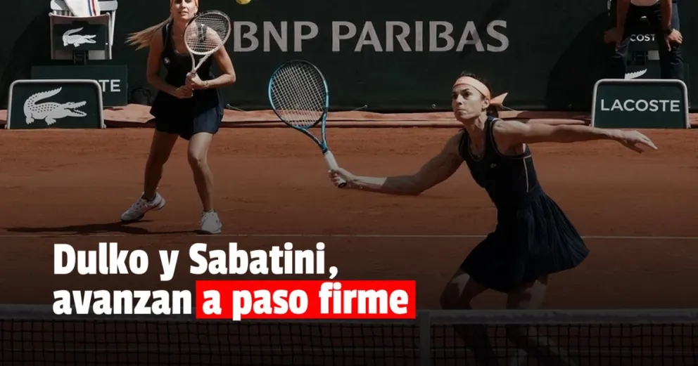 Sabatini y Dulko ganaron su segundo partido en Roland Garrós 