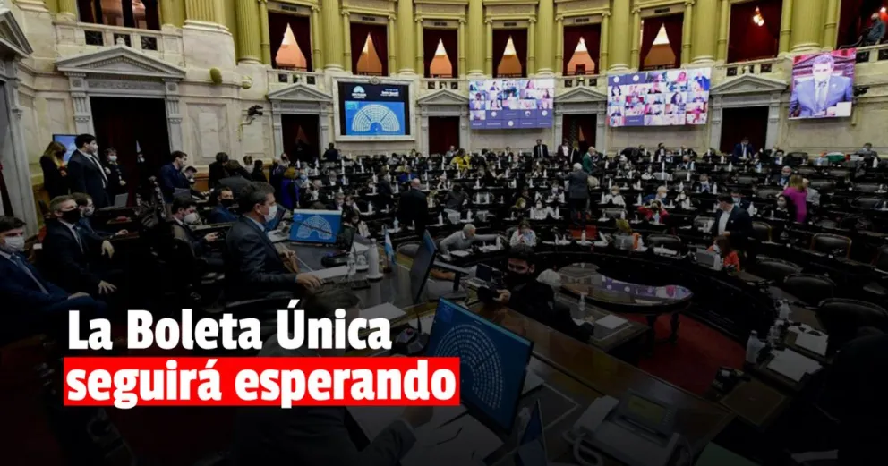 La oposición postergó el tratado de la Boleta Única