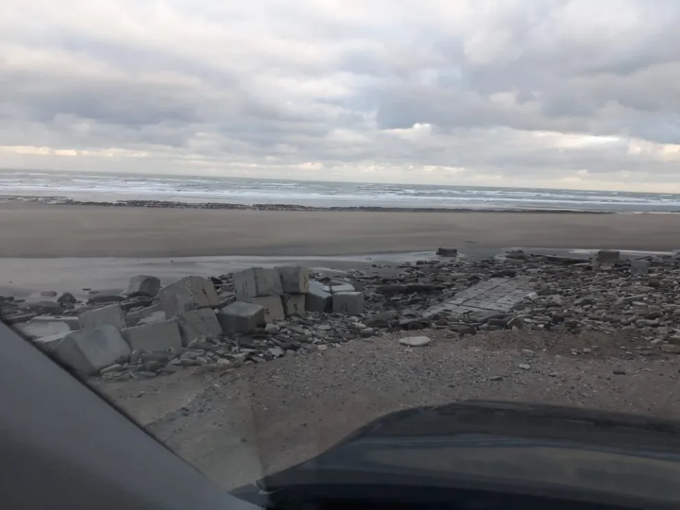 El impacto de las tormentas también se sintió en El Cóndor