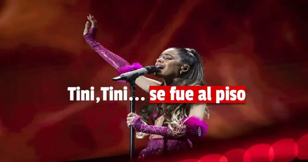 Tini Stoessel tuvo que posponer su show tras derrumbarse el escenario