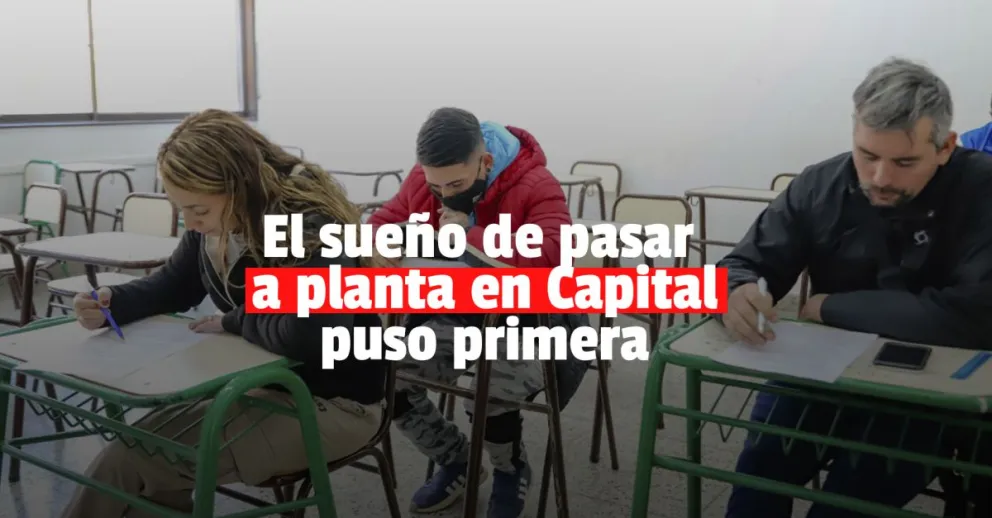 Así fue el histórico primer examen del concurso de ingreso a planta en Capital 
