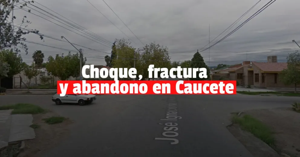 Lo chocaron, lo quebraron y lo dejaron abandonado en plena calle   