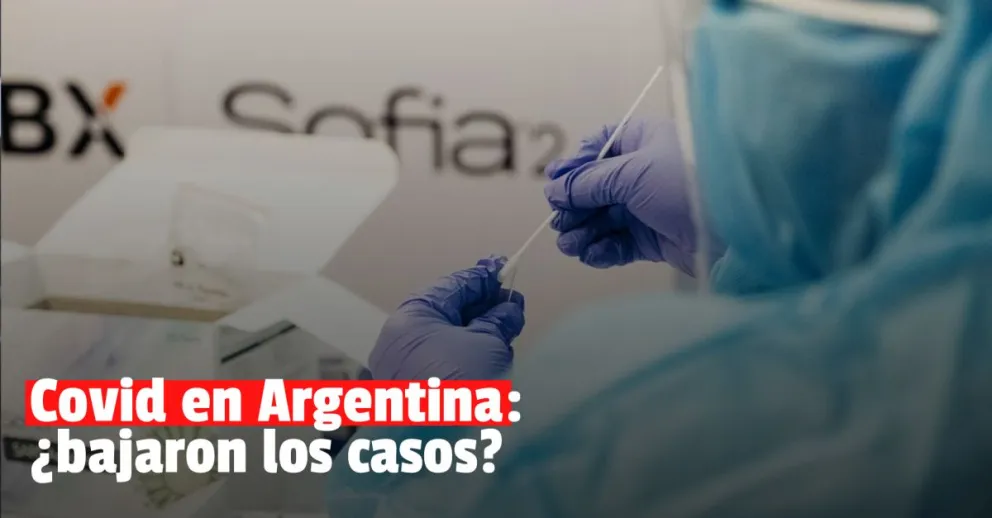 Covid en Argentina: se reportó un 11% menos de casos positivos que la semana pasada