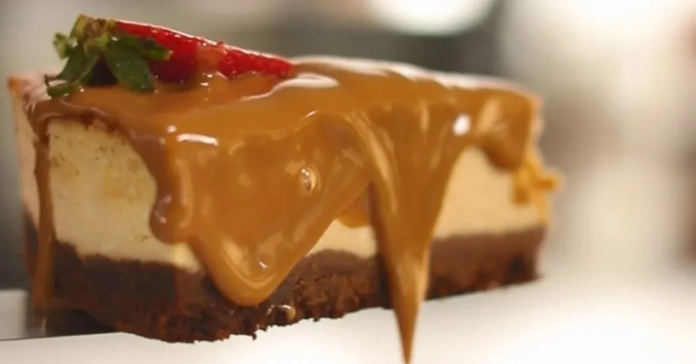 Postre rápido: cheesecake de dulce de leche sin horno y ¡en 10 minutos!