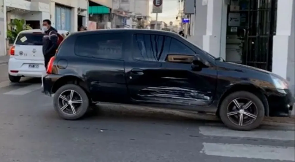 Lunes accidentado: fuerte choque en el centro de la Ciudad