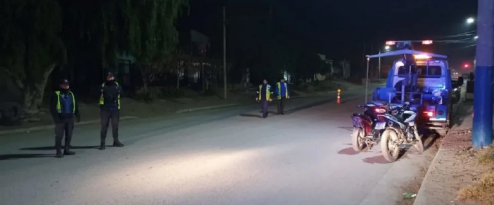 Motos retenidas, 14 actas de infracción y una causa por escaparse de un control