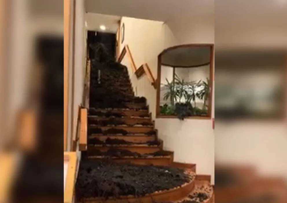 Un fallecido y tres heridos por un deslave en un hotel de avenida Bustillo