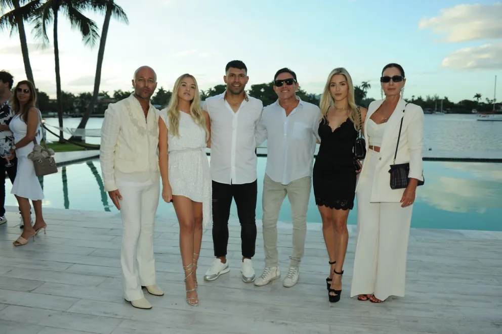 El “Kun” Agüero celebró sus 34 años con una gran fiesta en Miami