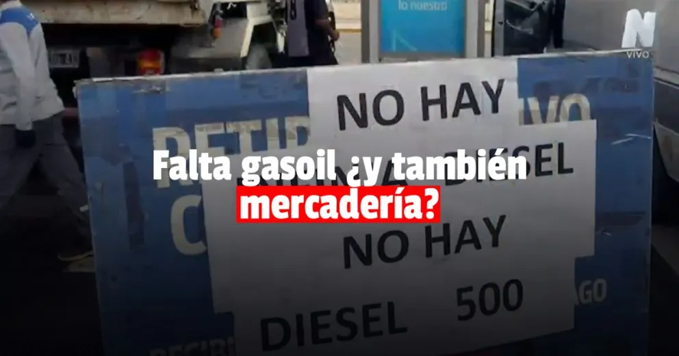 El faltante de combustible podría demorar la llegada de mercadería a la provincia