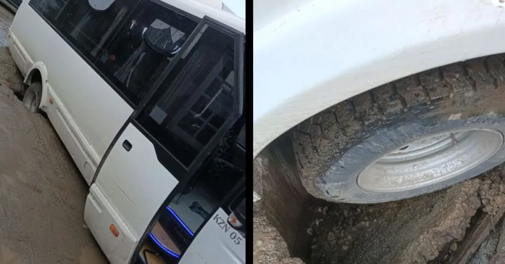 Terminó con una rueda adentro de un profundo pozo