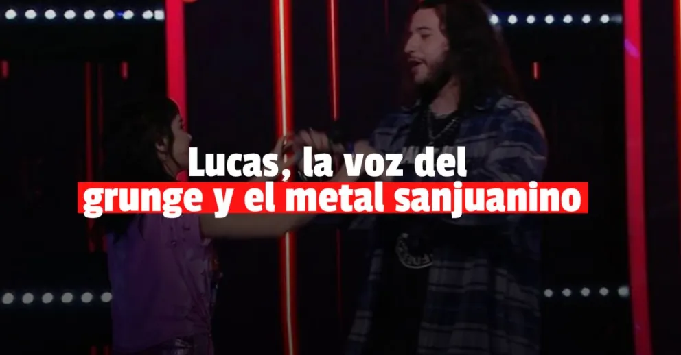 Lucas, el sanjuanino que deslumbró a Lali con su voz