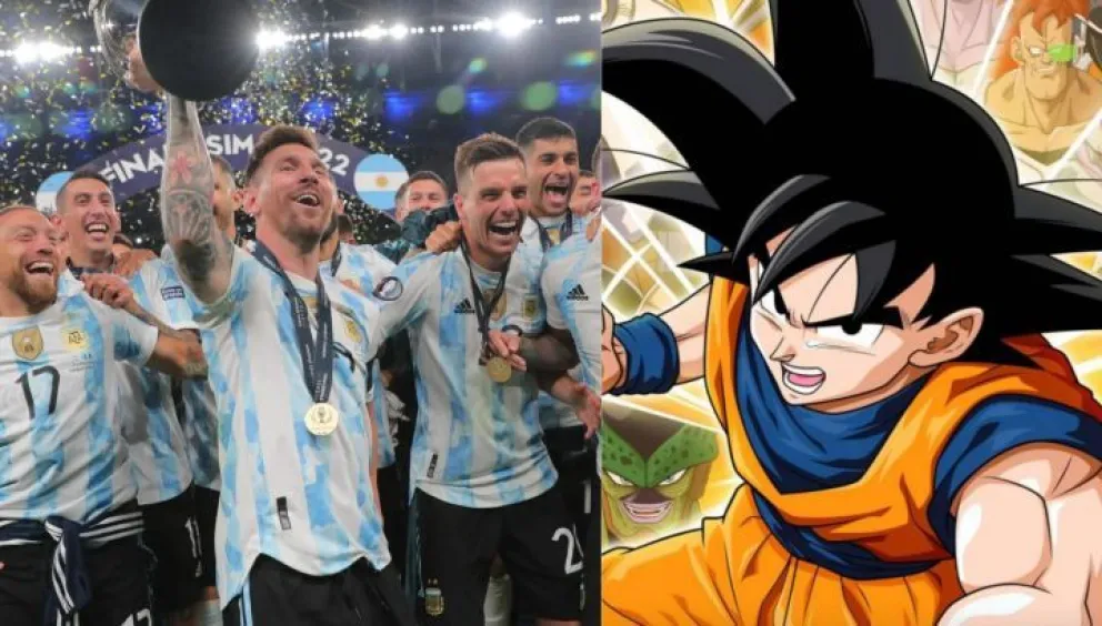Dragon Ball Z y La Scaloneta, se unieron en un increíble video viral