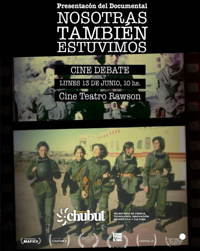 Provincia invita a la presentación del documental “nosotras también estuvimos”