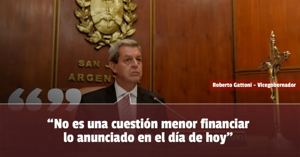 El vicegobernador habló sobre el anunció de Uñac