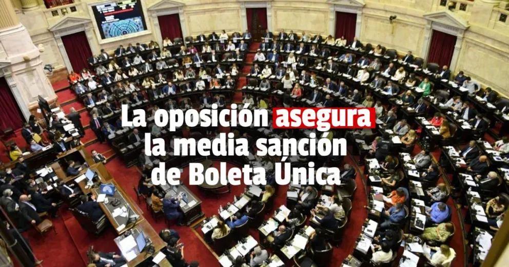 Boleta única: los diputados tratan el proyecto impulsado por la oposición