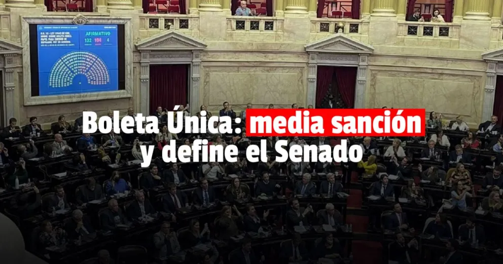 La Cámara de Diputados le dio media sanción al proyecto de Boleta Única