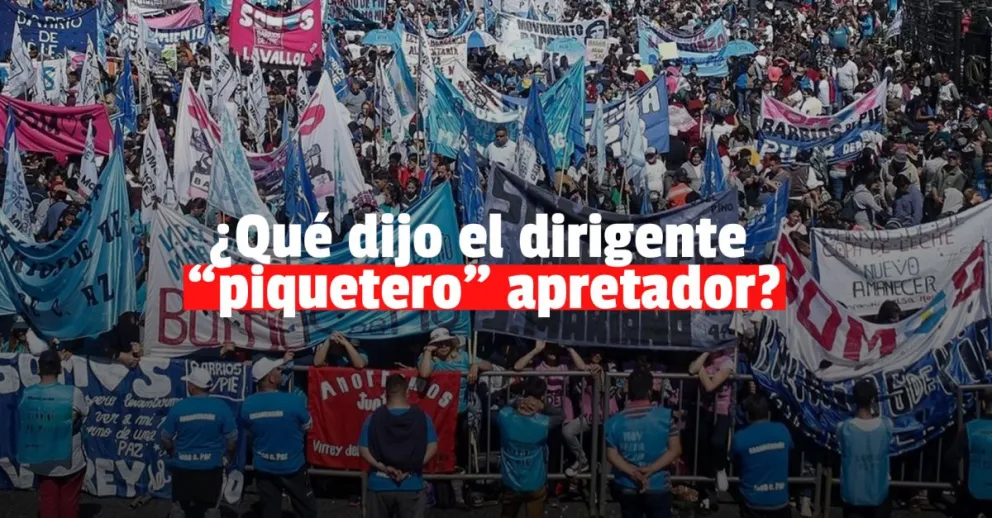 El descargo del dirigente piquetero de la polémica