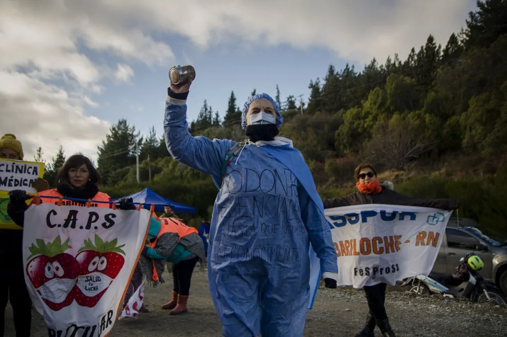 Los hospitalarios volvieron a salir a las rutas en reclamo de mejoras salariales