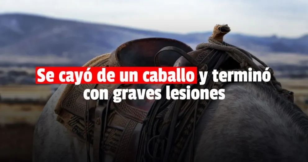 Un adolescente se cayó de un caballo y sufrió una seria lesión en su columna