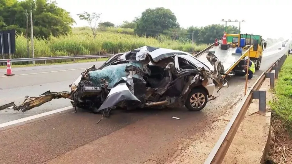 Brasil: un periodista que cubría un choque se enteró en vivo de que la víctima fatal era su hijo