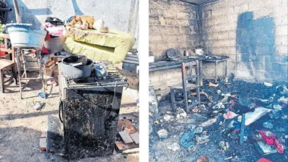 Rosario de Lerma: una familia perdió todo tras un incendio