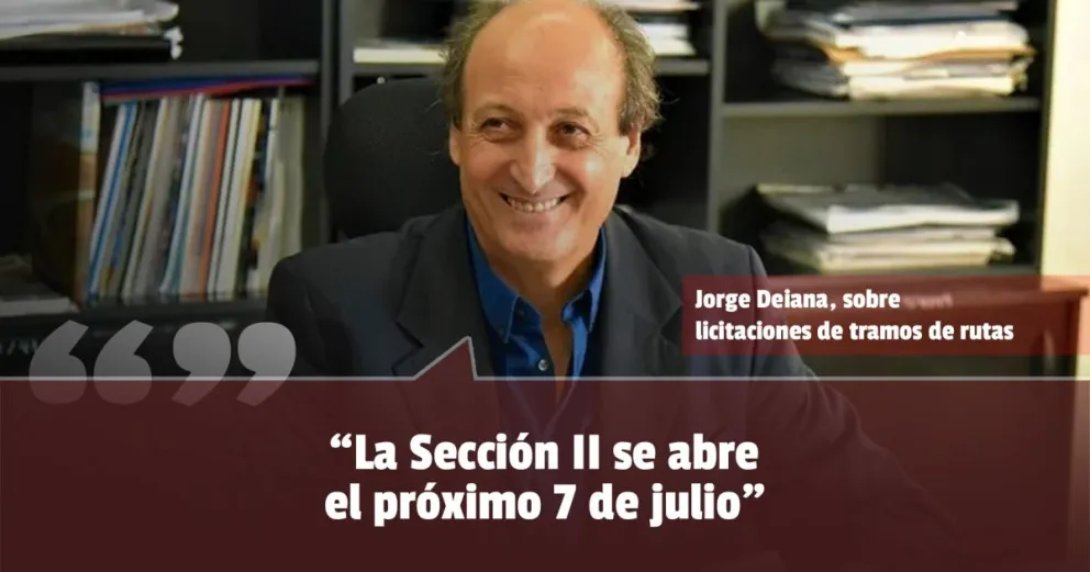 Jorge Deiana:  "La Sección II se abre el próximo 7 de julio".