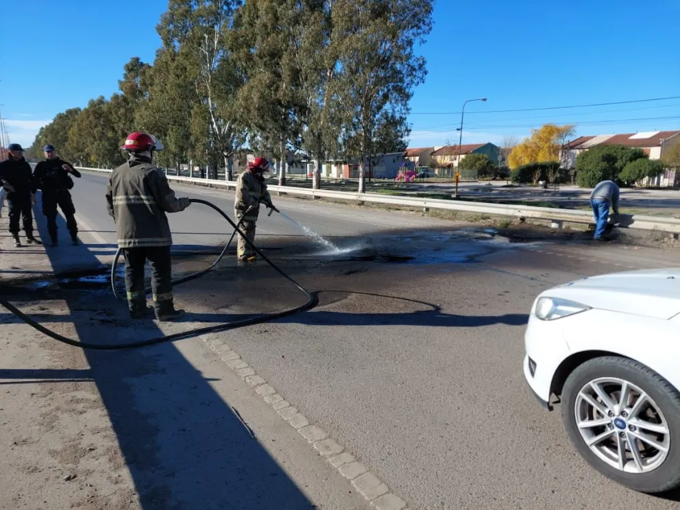 Un hombre identificado con el pueblo mapuche quiso cortar la Ruta 3 