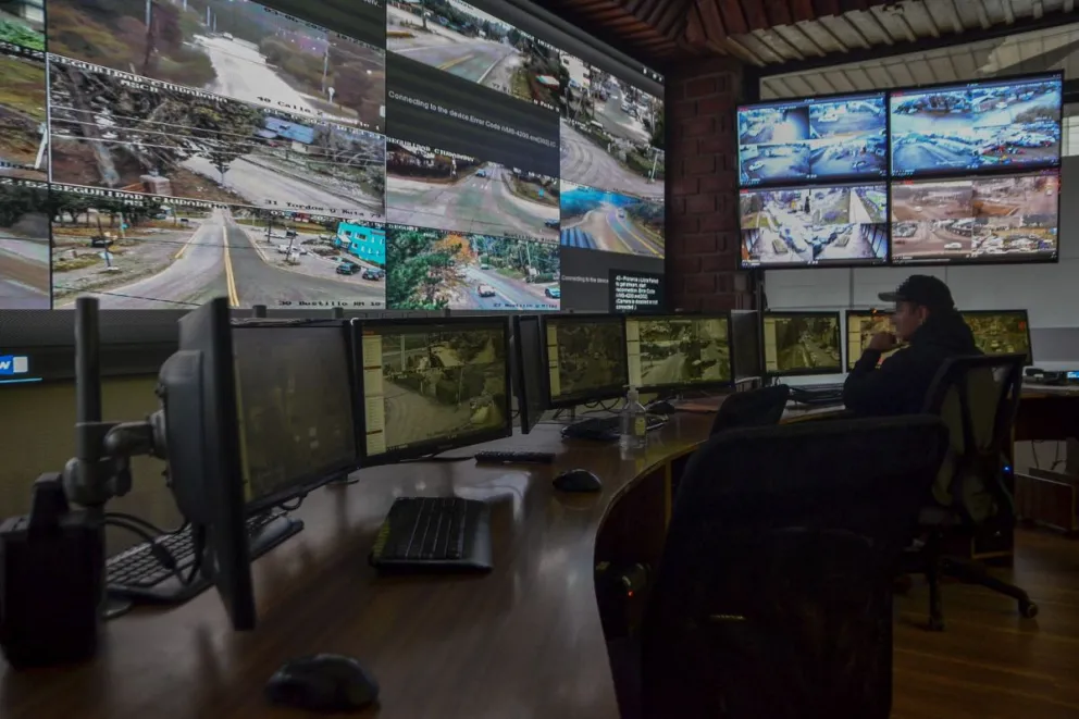 Cómo funciona el sistema de videovigilancia en Bariloche