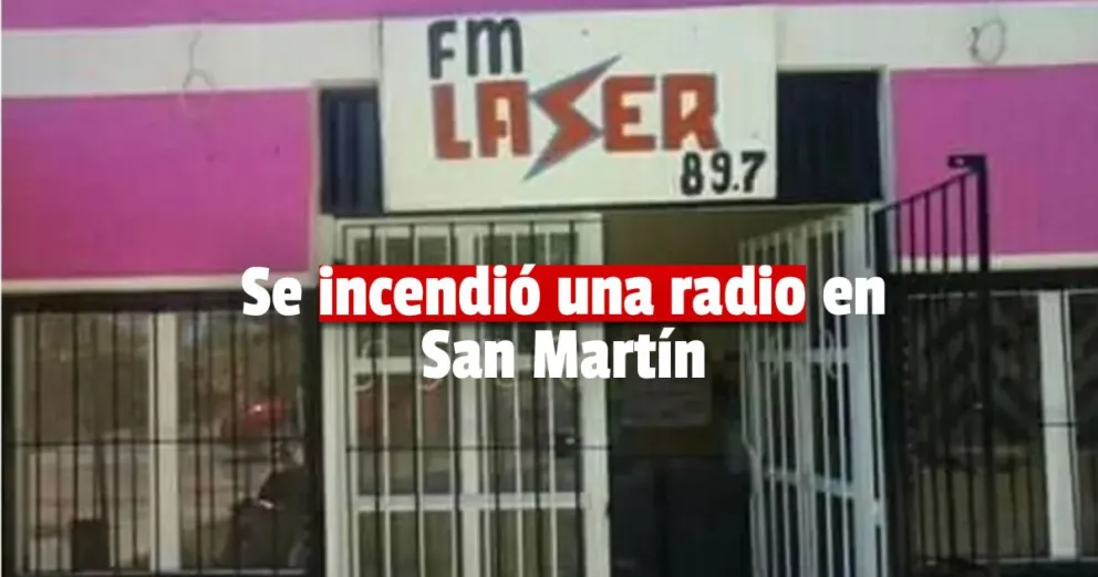 Se incendió Radio Laser 89.7 fm y tuvo grandes pérdidas