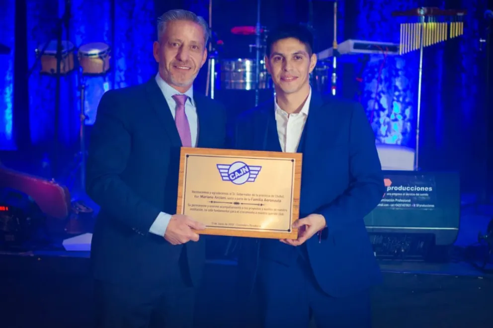 Arcioni participó del 98° aniversario del club Jorge Newbery