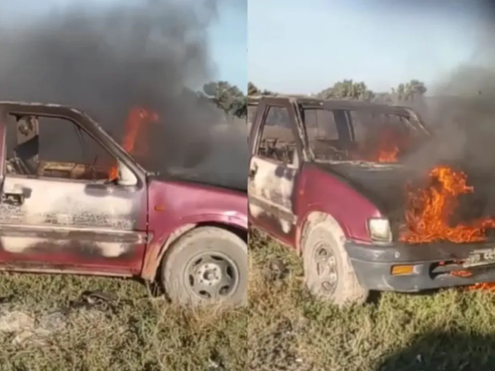Una camioneta terminó devorada por el fuego y el dueño nunca apareció