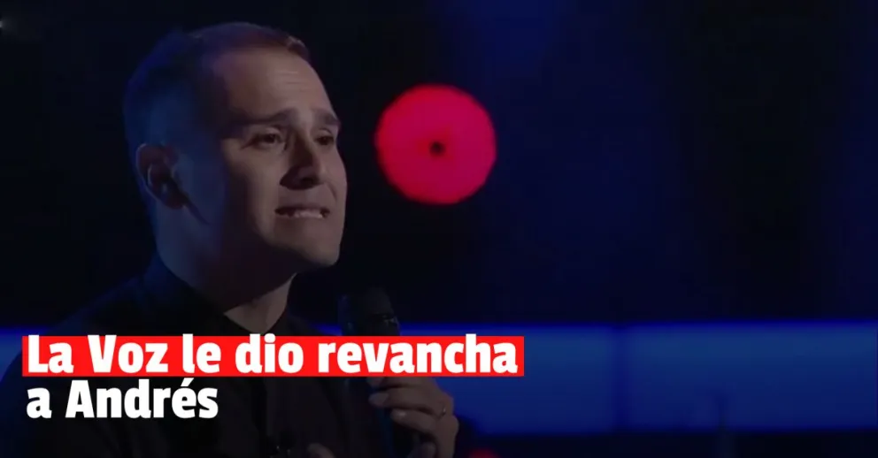 Andrés, el sanjuanino que tuvo revancha en La Voz