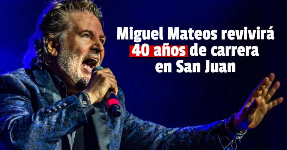 Miguel Mateos tocará en San Juan y por primera vez en el Teatro del Bicentenario