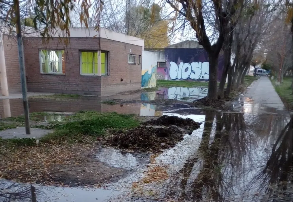 Problemas con las cloacas en los complejos educativos del barrio Guido