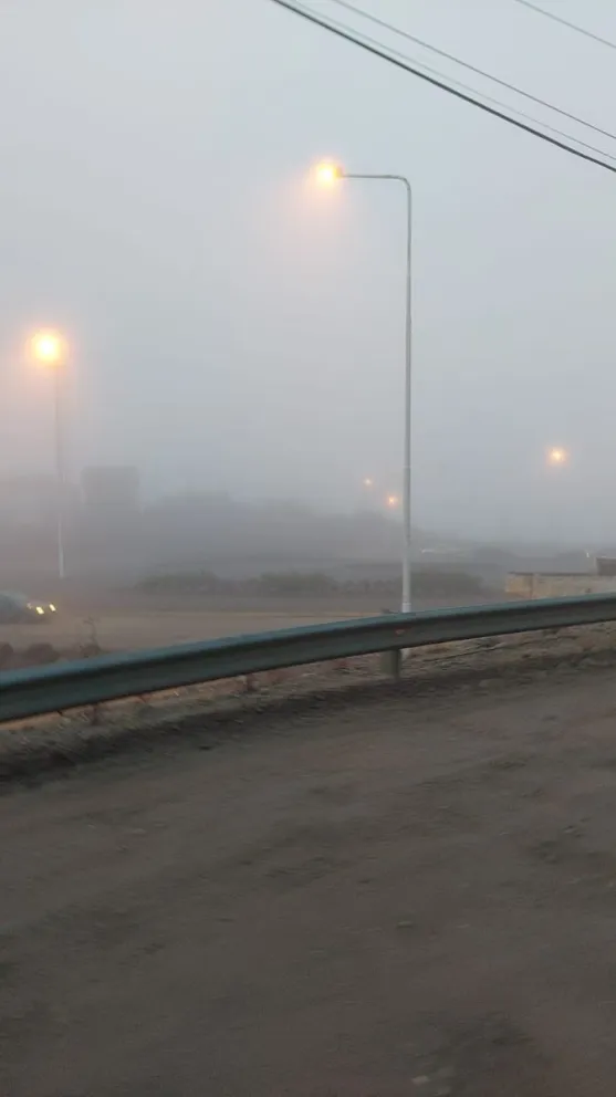 Densa niebla en los barrios del Sur de la ciudad
