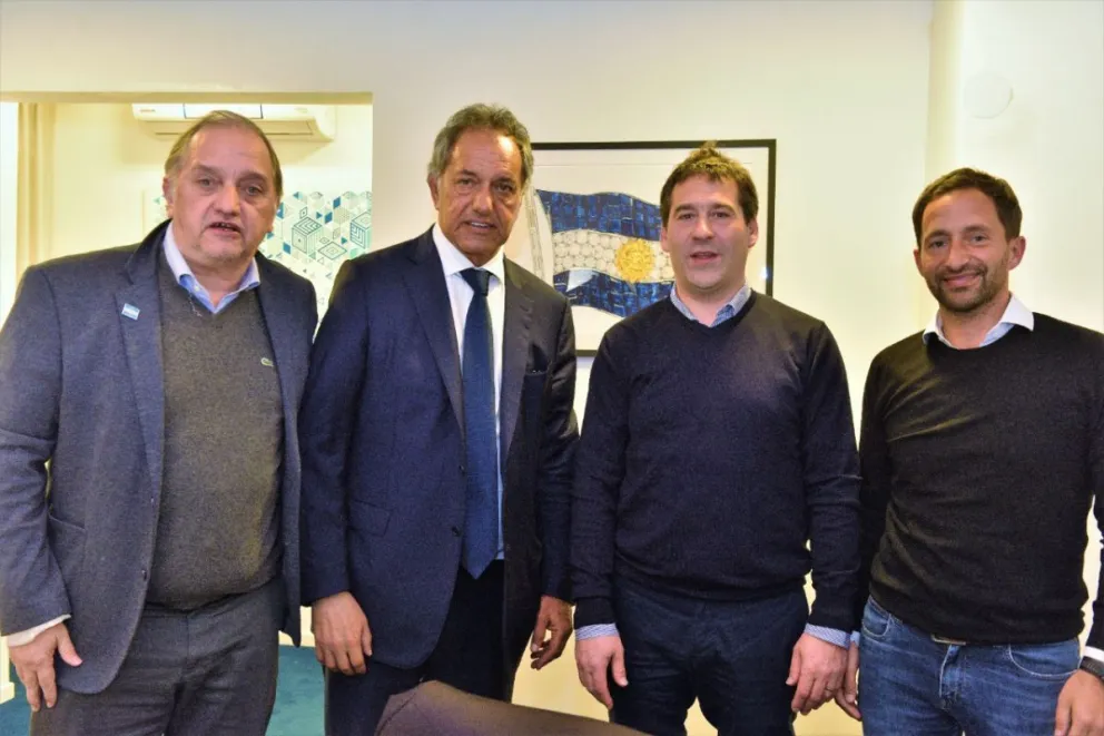 Antes de asumir como ministro de Desarrollo Productivo, Scioli recibió al intendente Luque