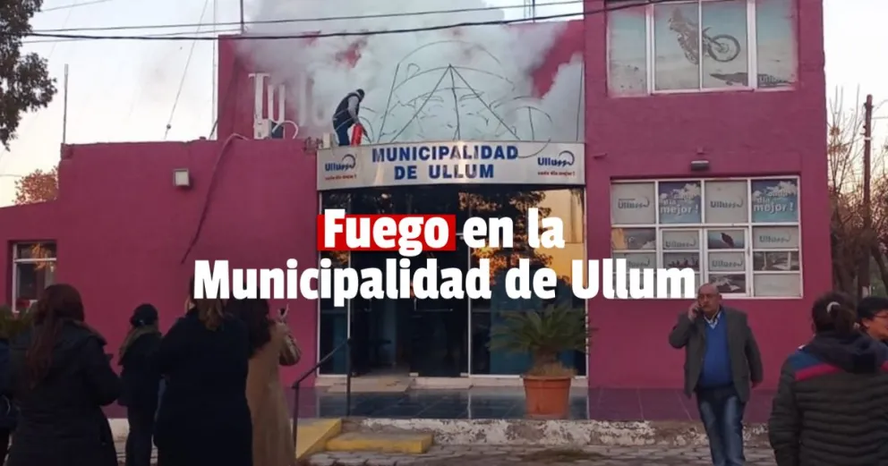 Ullum: por un corte de energía, hubo un principio de incendio en el edificio municipal