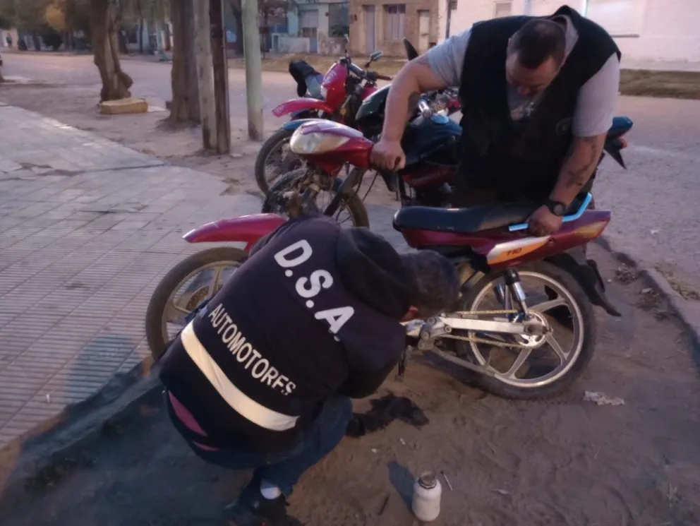 Operativo: La policía encontró la moto intensamente buscada 