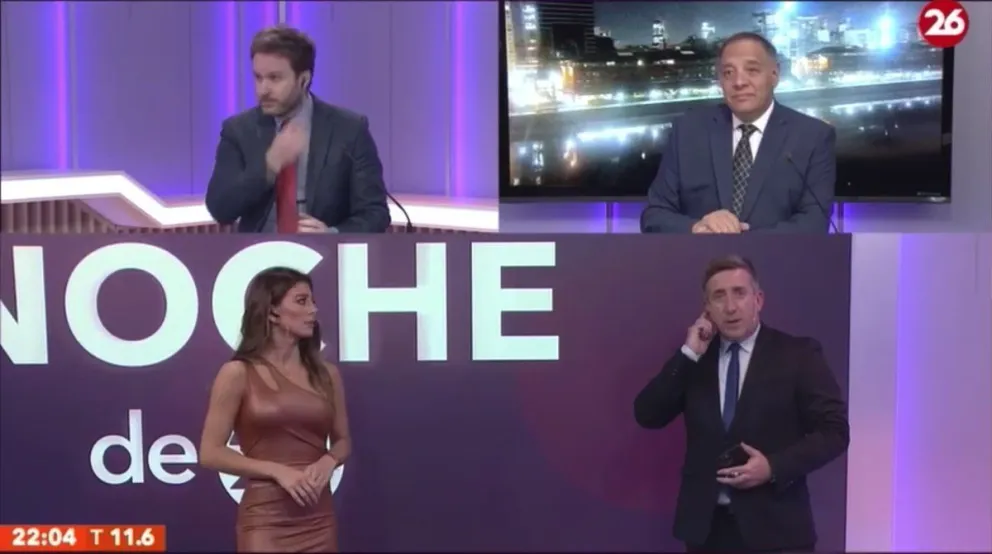 Todo pasó en vivo: el incómodo momento que se vivió con el sonidista de Canal 26