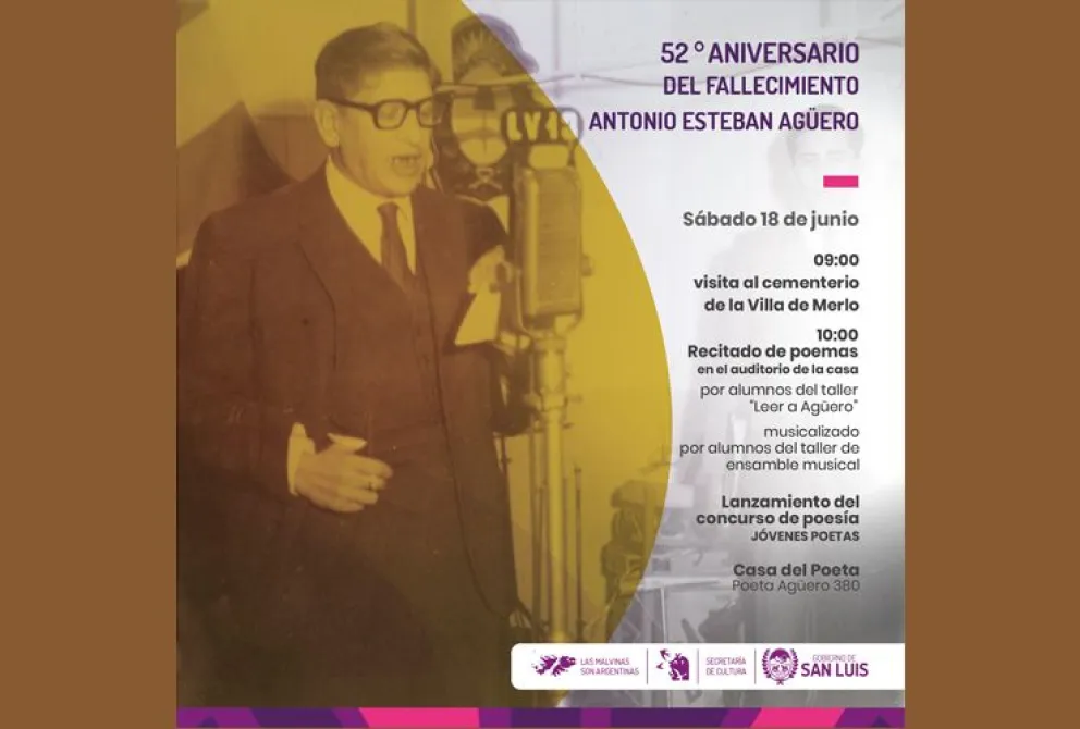 Merlo conmemora el 52° aniversario del fallecimiento de Agüero