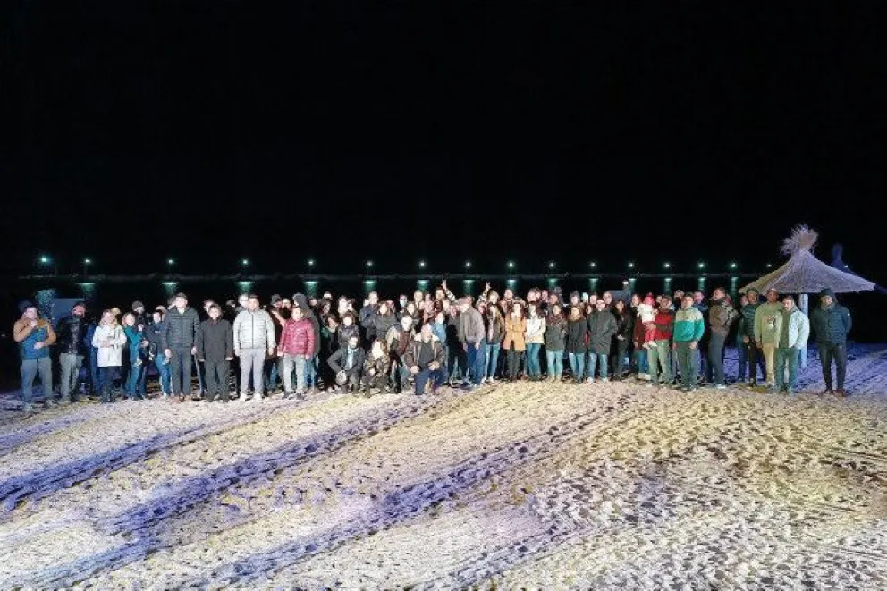 Inauguraron las luminarias del dique Piscu Yaco
