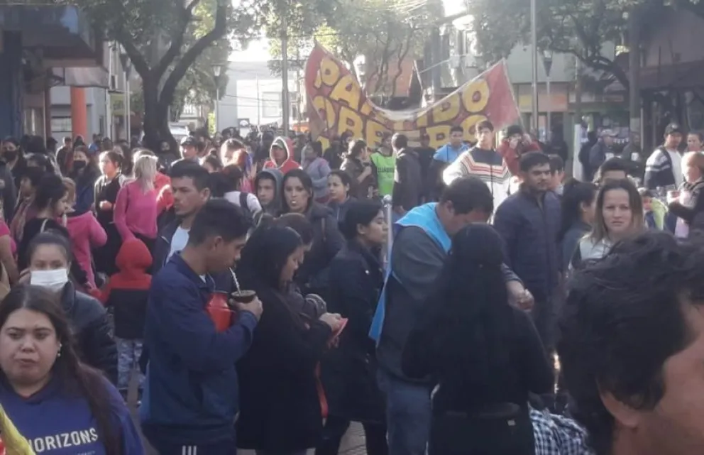 Eldorado: el Polo Obrero marchó en reclamo de trabajo genuino