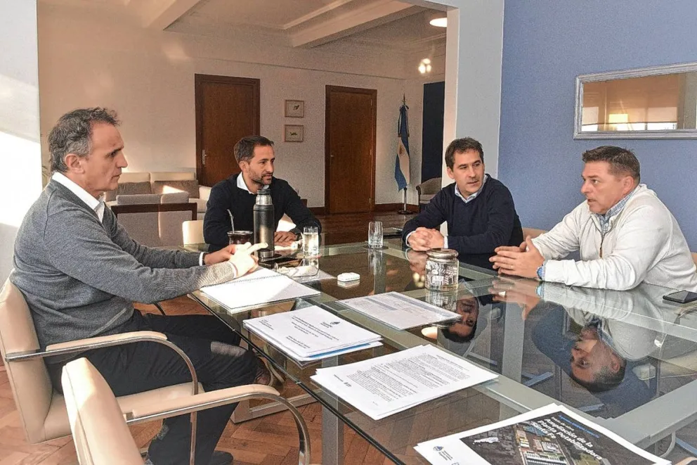 El intendente Luque y su equipo se reunieron con el ministro de Obras Públicas de la Nación