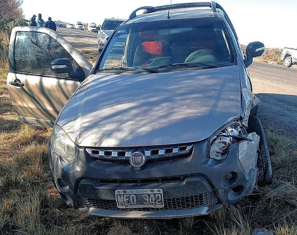 Mujer herida en triple colisión en la ruta 7, a pocos kilómetros de Trelew
