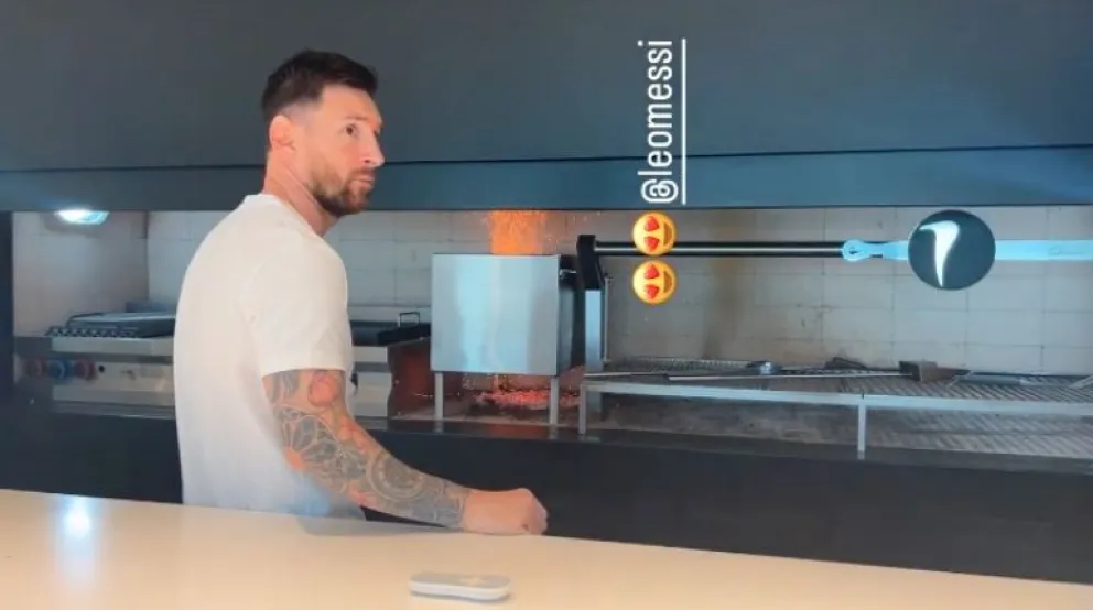 Los detalles de la parrilla de Messi que cuesta 3 millones de pesos