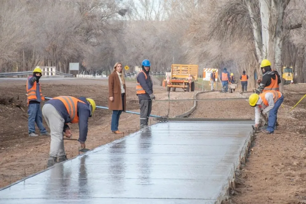 Con un 95% de avance, la obra de la ciclovía de Ruta 6 se acerca a su final