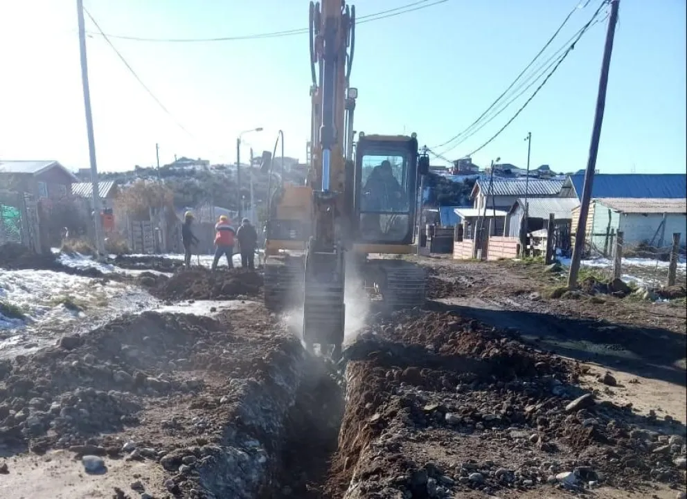 Barrio Ushuaia, cada vez más cerca de tener su red de cloacas