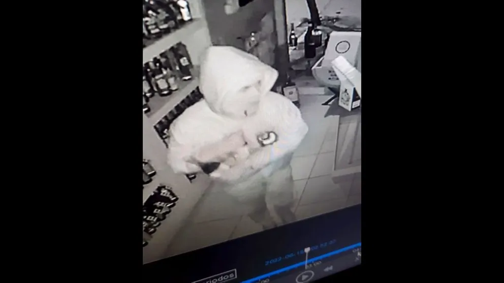 Video: ¡Festejaron con champagne! Robó una vinoteca y el delincuente quedó escrachado en las cámaras de seguridad